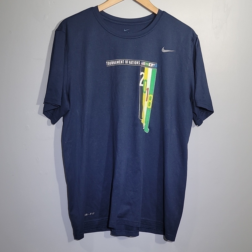 NIKE KC Tournament of Nations Navy Dri Fit Short Sleeve Shirt